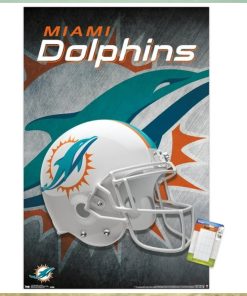NFL Miami Dolphins Helmet 18 Wall Poster