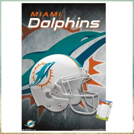 NFL Miami Dolphins   Helmet 18 Wall Poster