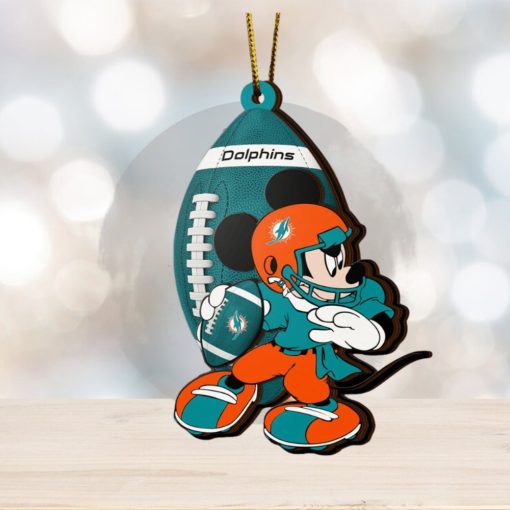 NFL Miami Dolphins Mickey Mouse Christmas Ornament