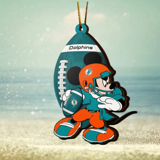 NFL Miami Dolphins Mickey Mouse Christmas Ornament