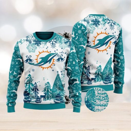 NFL Miami Dolphins Special Christmas Ugly Sweater Design