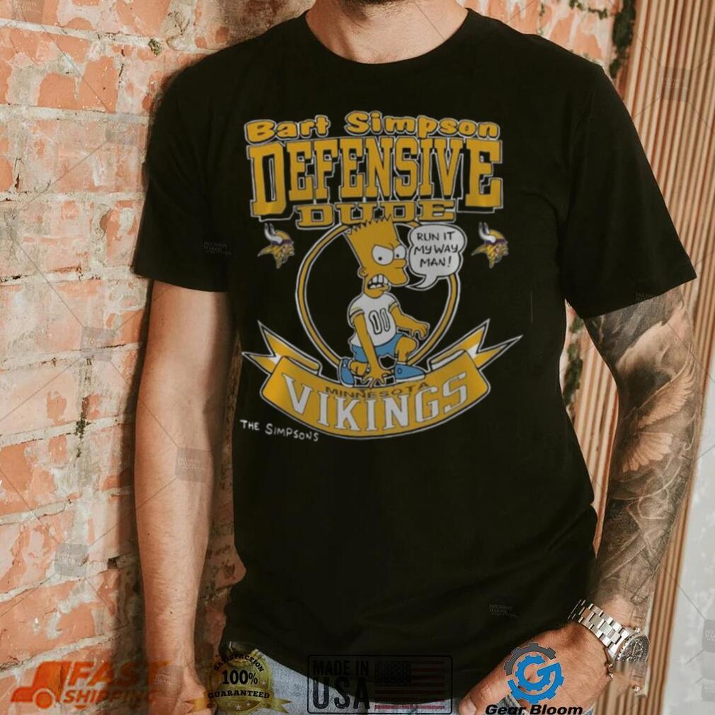 NFL Minnesota Vikings Bart Simpson Defensive Dude Fullprinted T Shirt NFL Minnesota Vikings Bart Simpson Defensive Dude Fullprinted T Shirt