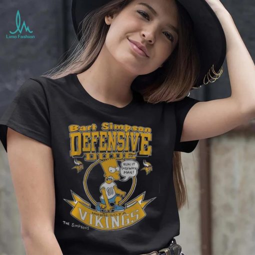 NFL Minnesota Vikings Bart Simpson Defensive Dude Fullprinted T Shirt