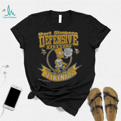 NFL Minnesota Vikings Bart Simpson Defensive Dude Fullprinted T Shirt
