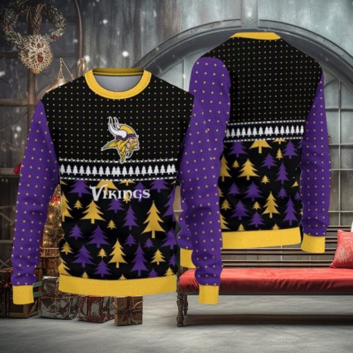 NFL Minnesota Vikings Christmas Pattern Sport Christmas Ugly Sweater 3D