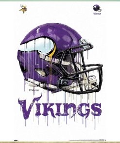 NFL Minnesota Vikings Drip Helmet 20 Wall Poster