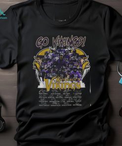 NFL Minnesota Vikings Full Team Signature Fullprinted T Shirt