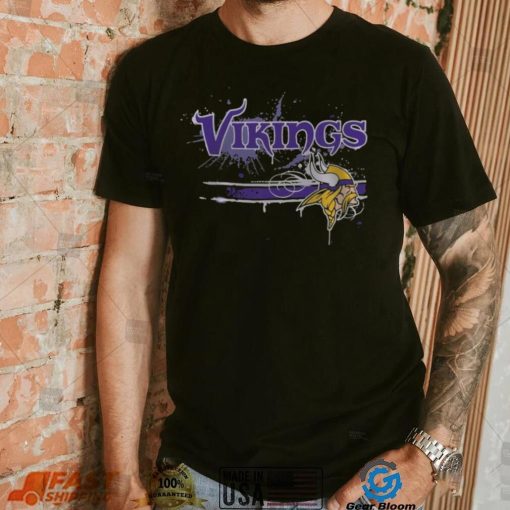 NFL Minnesota Vikings Paint Splateer Fullprinted T Shirt