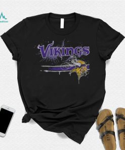 NFL Minnesota Vikings Paint Splateer Fullprinted T Shirt