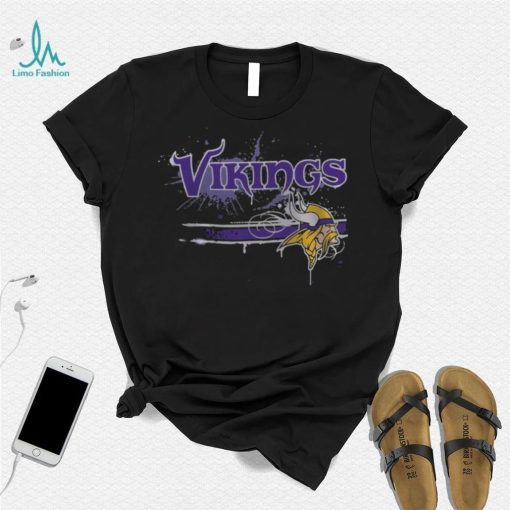 NFL Minnesota Vikings Paint Splateer Fullprinted T Shirt