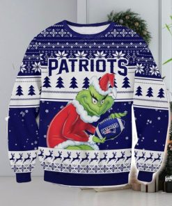 NFL New England Patriots Grinch AOP Ugly Christmas Sweater Christmas Gift For Men And Women