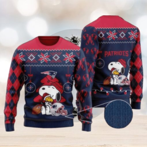 NFL New England Patriots Knitted Christmas Sweater Angelic