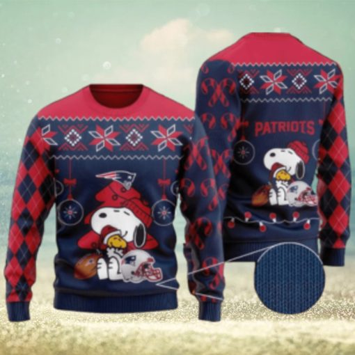 NFL New England Patriots Knitted Christmas Sweater Angelic