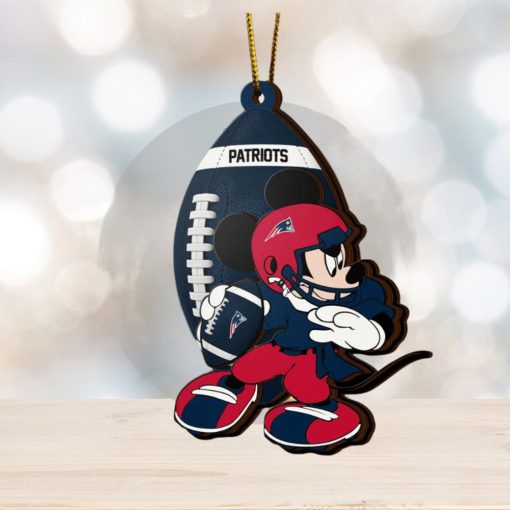 NFL New England Patriots Mickey Mouse Christmas Ornament