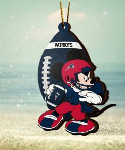 NFL New England Patriots Mickey Mouse Christmas Ornament