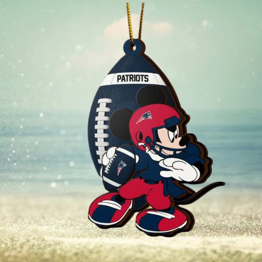 NFL New England Patriots Mickey Mouse Christmas Ornament