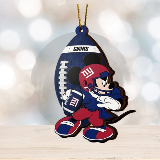 NFL New York Giants Mickey Mouse Christmas Ornament