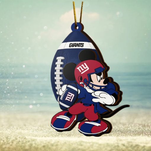 NFL New York Giants Mickey Mouse Christmas Ornament