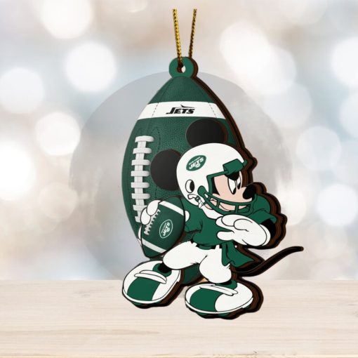 NFL New York Jets Mickey Mouse Christmas Ornament