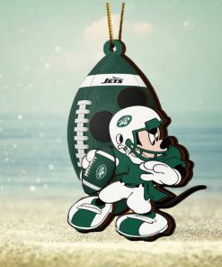 NFL New York Jets Mickey Mouse Christmas Ornament