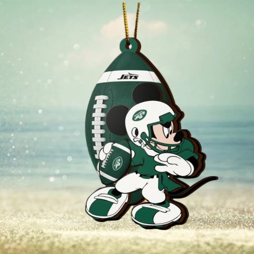 NFL New York Jets Mickey Mouse Christmas Ornament