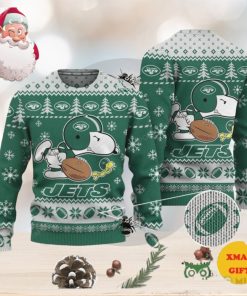 NFL New York Jets Snoopy Christmas AOP Sweater