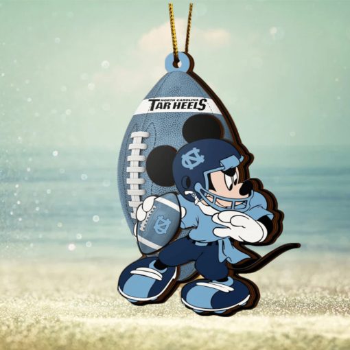 NFL North Carolina Tar Heels Mickey Mouse Christmas Ornament