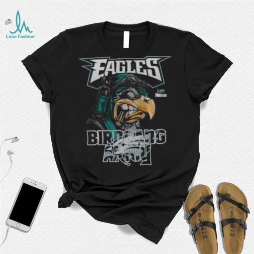 NFL Philadelphia Eagles Birdgang Army Fullprinted T Shirt