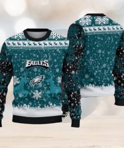 NFL Philadelphia Eagles Christmas Reindeer V2 Sport Christmas Ugly Sweater 3D