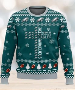 NFL Philadelphia Eagles Cross Today Is A Little Bit Of Eagles Ugly Christmas Sweater