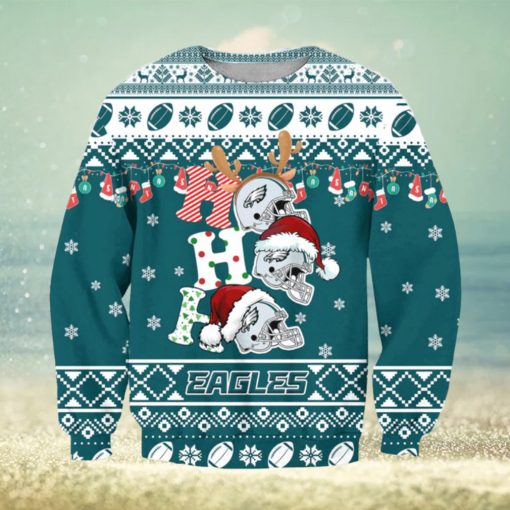 NFL Philadelphia Eagles Ho Ho Ho Ugly Christmas Sweater