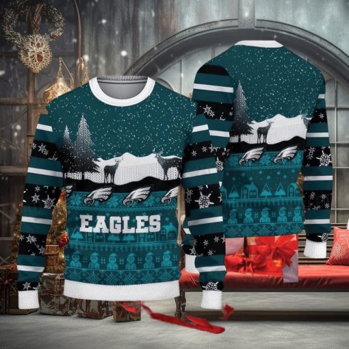 NFL Philadelphia Eagles Knitted Christmas Sweater AOP Friends