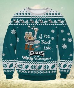 NFL Philadelphia Eagles Santa Merrykissmyass Ugly Christmas Sweater