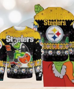 NFL Pittsburgh SteelSan Francisco 49ers Grinch Cool Knitted Christmas 3D Sweater Celebrate