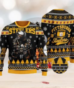 NFL Pittsburgh SteelSan Francisco 49ers Knitted Christmas Sweater Cozy