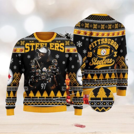 NFL Pittsburgh SteelSan Francisco 49ers Knitted Christmas Sweater Cozy