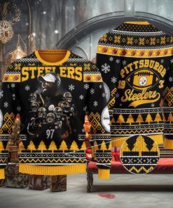 NFL Pittsburgh SteelSan Francisco 49ers Knitted Christmas Sweater Cozy