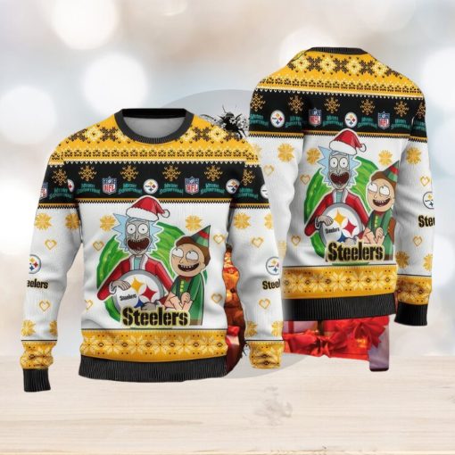 NFL Pittsburgh SteelSan Francisco 49ers Ugly Christmas Sweater AOP Winter