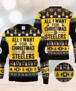 NFL Pittsburgh SteelSan Francisco 49ers Ugly Christmas Sweater Warm