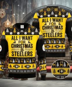 NFL Pittsburgh SteelSan Francisco 49ers Ugly Christmas Sweater Warm