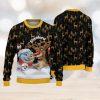 NFL Baltimore Ravens Christmas Reindeer V2 Sport Christmas Ugly Sweater 3D