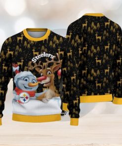 NFL Pittsburgh Steelers Christmas Reindeer Sport Christmas Ugly Sweater 3D