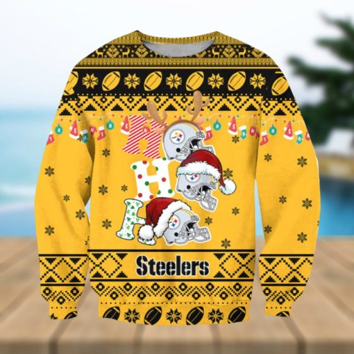 NFL Pittsburgh Steelers Ho Ho Ho Ugly Christmas Sweater