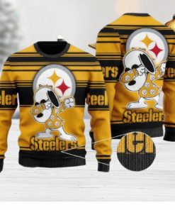 NFL Pittsburgh Steelers Snoopy Celebrates His Victory Ugly Christmas Sweater