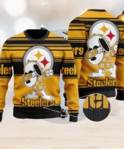 NFL Pittsburgh Steelers Snoopy Celebrates His Victory Ugly Christmas Sweater