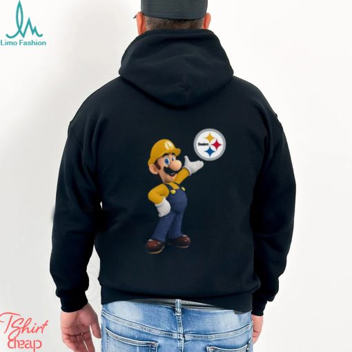 NFL Pittsburgh Steelers T Shirt Print Mario Nfl Tshirt Mario For Fans