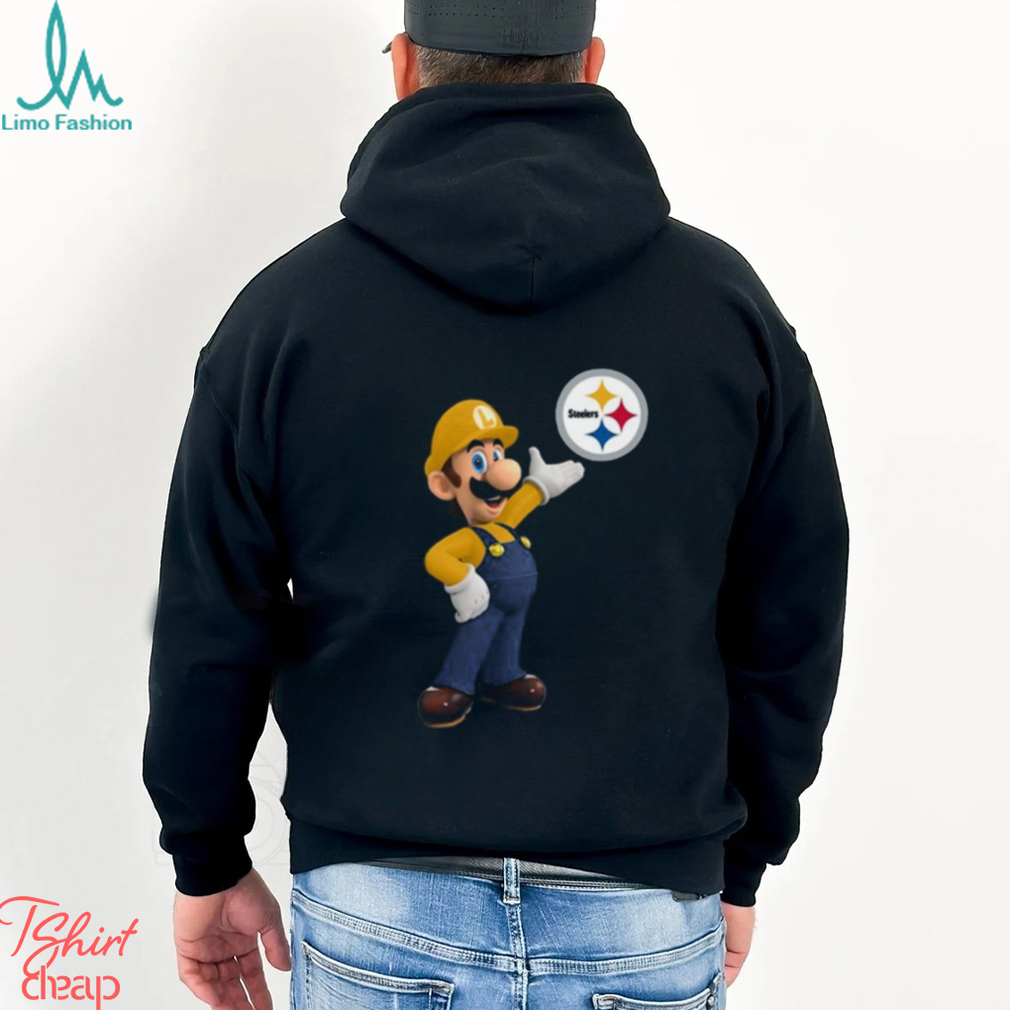 NFL Pittsburgh Steelers T Shirt Print Mario Nfl Tshirt Mario For Fans NFL Pittsburgh Steelers T Shirt Print Mario Nfl Tshirt Mario For Fans
