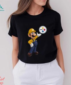 NFL Pittsburgh Steelers T Shirt Print Mario Nfl Tshirt Mario For Fans