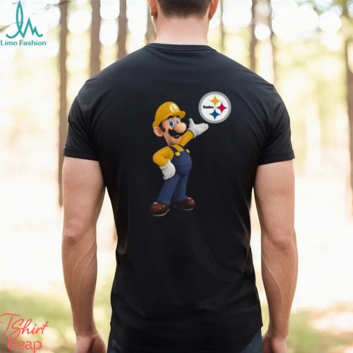 NFL Pittsburgh Steelers T Shirt Print Mario Nfl Tshirt Mario For Fans