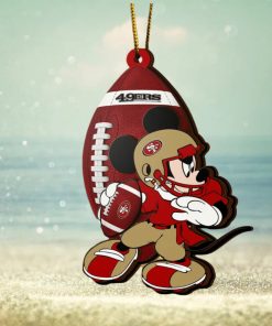 NFL San Francisco 49ers Mickey Mouse Christmas Ornament